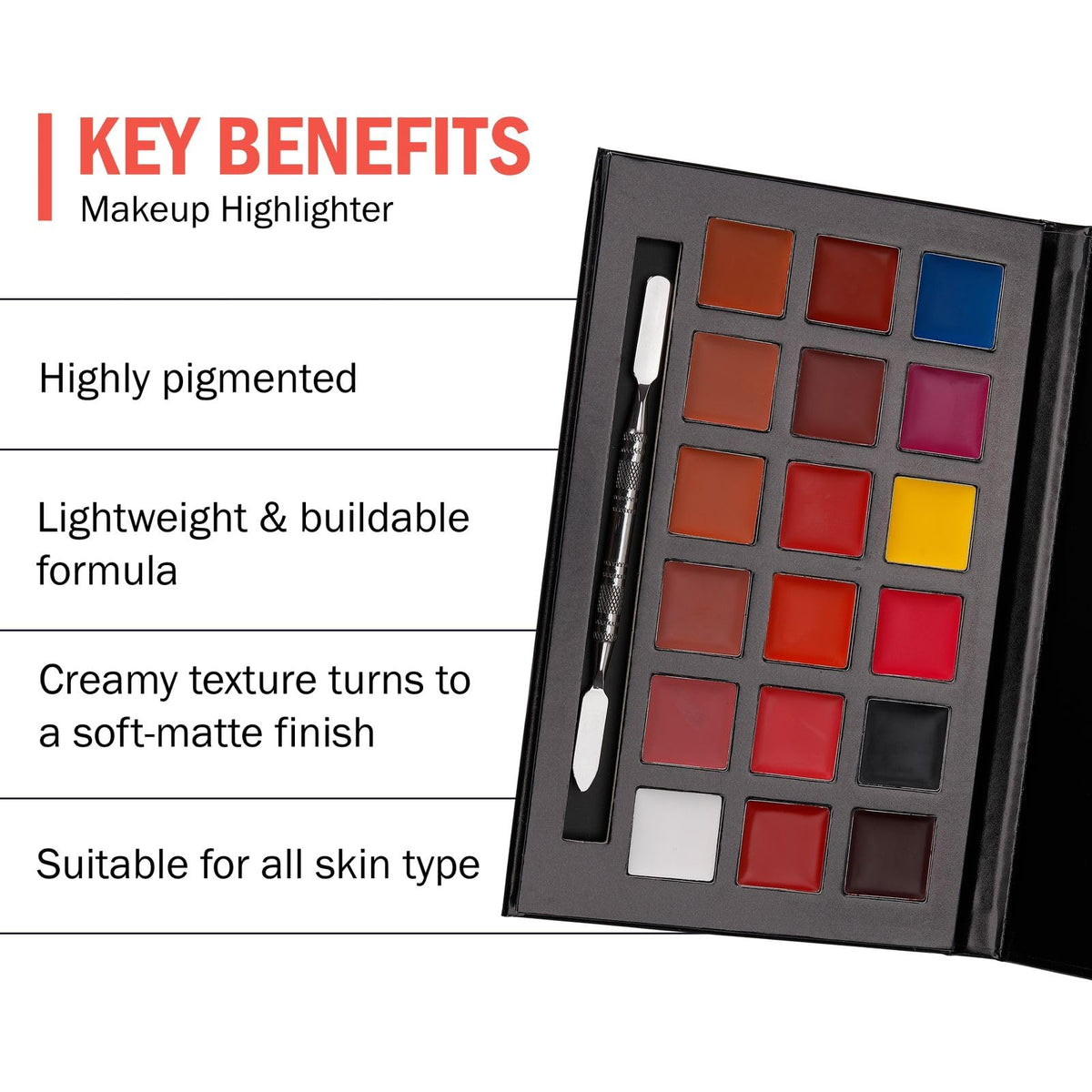 PNF PROFESSIONAL Lipstick Palette, 18 Colors Long Lasting Wear Lip Care Moisturizing Lipstick Set, For Girl Women -All Skin - Image 6