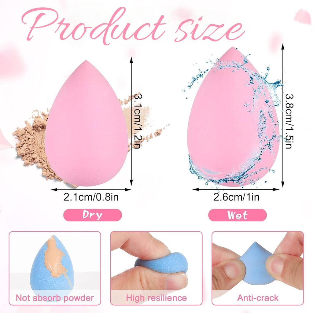 COSLUXE 16 Packs Makeup Sponge Set Blender Blending Sponge Face Beauty Sponge Flawless for Foundation and Powder - Image 3