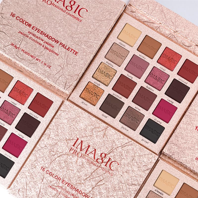 COSLUXE IMAGIC Professional Cosmetic 16 Color Eye-Shadow Palette EY - 318 - Image 6