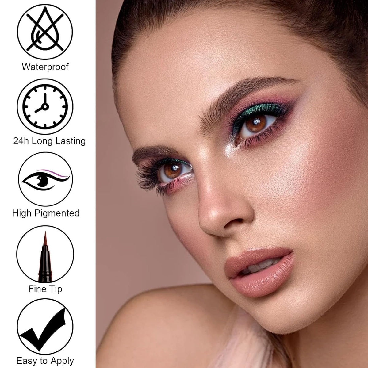 PNF PROFESSIONAL WOW Highlighter High Pigment Makeup Palette, 42.8g - Image 7