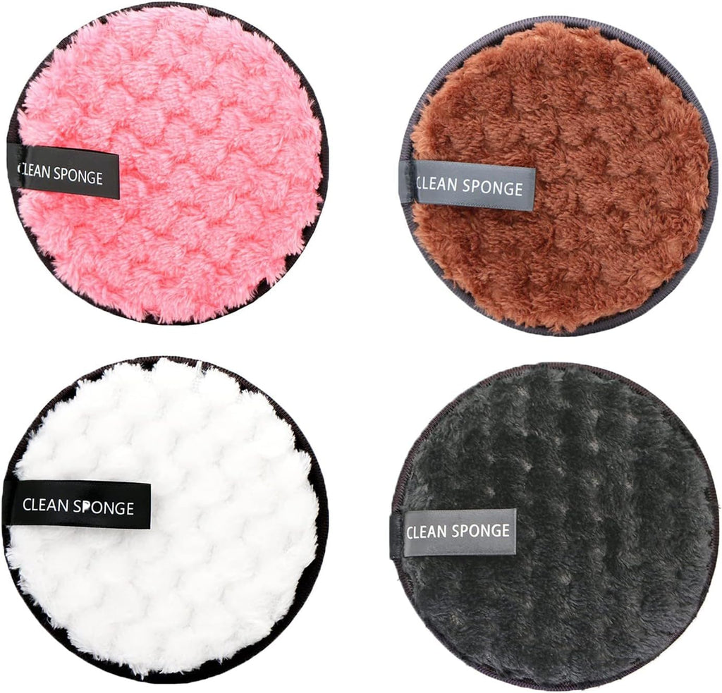 Cosluxe Makeup Remover Pads, 2 pcs Reusable makeup remover pads, Multi-functional Soft Fiber, Facial Cleansing Pads for Face Makeup I Perfect for Chemical Free Removal of Eye Makeup