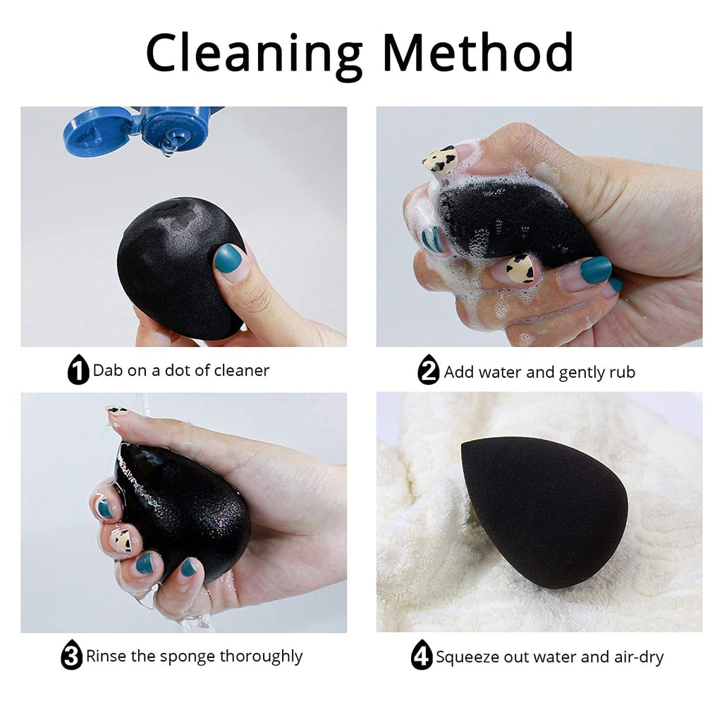 Cosluxe Professional 8 in 1 Makeup Sponge Multicolour,Cotton Pad Applicator Foundation Makeup Blender Powder Buff Sponge Cosmetic Puff Women's & Girls Cosmetic Makeup Beauty Pack of 2 - Image 8