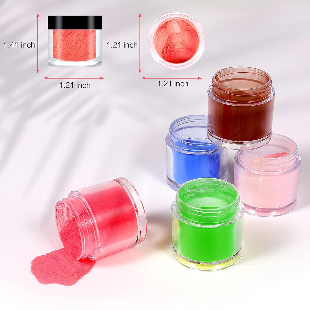 NAILWIND 24 Color Acrylic Nail Powder Set, Acrylic Powder Set, Nail DIY Art Design, Acrylic Nail Art 3D Nail Sculpture French Nail Extension, Gift for Women - Image 7