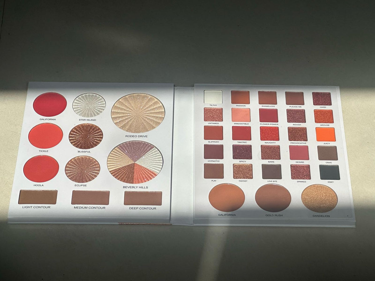 COSLUXE X Daroge 39 Color Book All In Makeup Palette, 25 Eyeshadow 5 Highlighter 3 Creamy Contour 3 Creamy Blush 3 Eyebrow Makeup Palette Memphis style Make up kit - Image 2