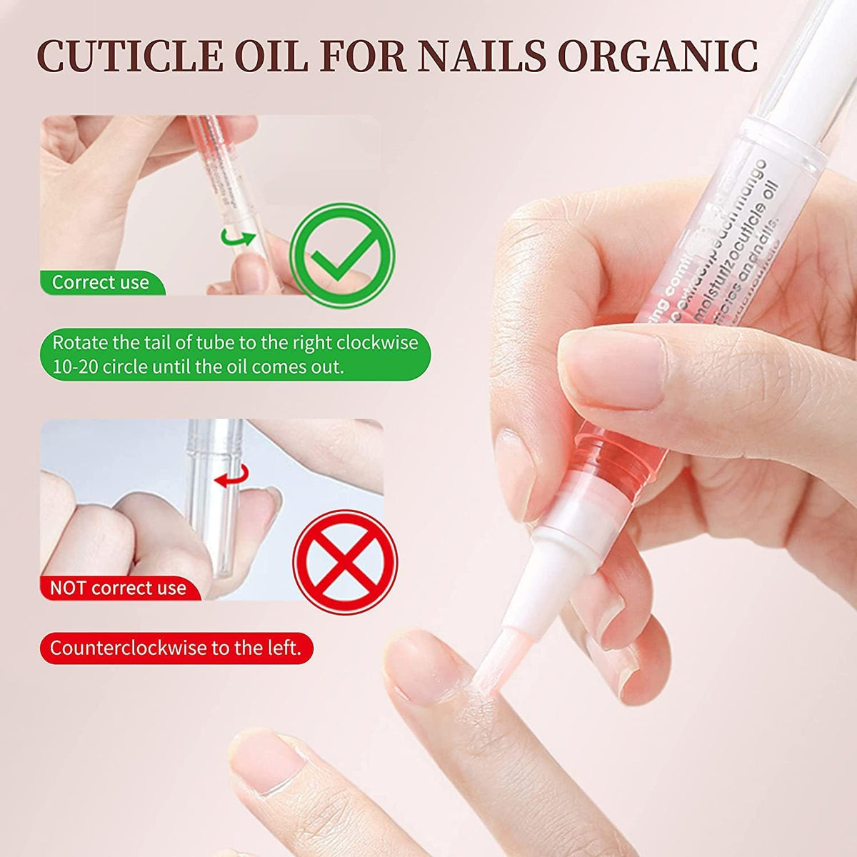 NAILWIND Nail Cuticle Oil Pen, Nail Cuticle Oils Nutrition Oil Pen Cuticle Revitalizer Oil Pen for Nails with Soft Brush Cuticle Oil Bulk Softener Moist Gel Nail Treatment Nourishment Fruity - Image 9