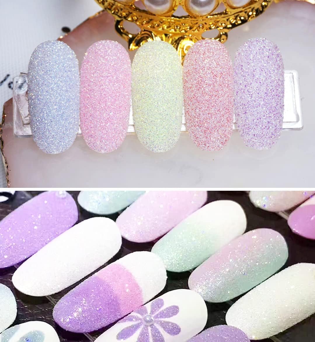 NAILWIND Sugar Glitter Powder Nail Art Pigment Powder,Sugar Powder Pigments Nail Glitter, Neon Pigment,Nail Art Decoration 12 - PCS - Image 5
