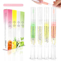 NAILWIND 4 Pcs Cuticle Oil Pens with Nail File for Nail Care, Nail Pen Oil with Natural Ingredients, Fingernails and Toenails Oil Cuticle for Repairing Cracked