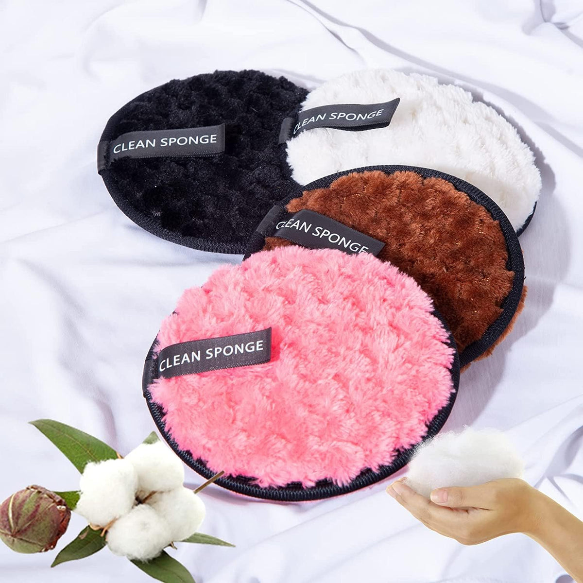 My Colors Reusable Multi-functional Makeup Removal Facial Cleansing Pads,Makeup Remover Pads, Facial Cleansing Pads for Face Makeup PACK OF 2 - Image 9