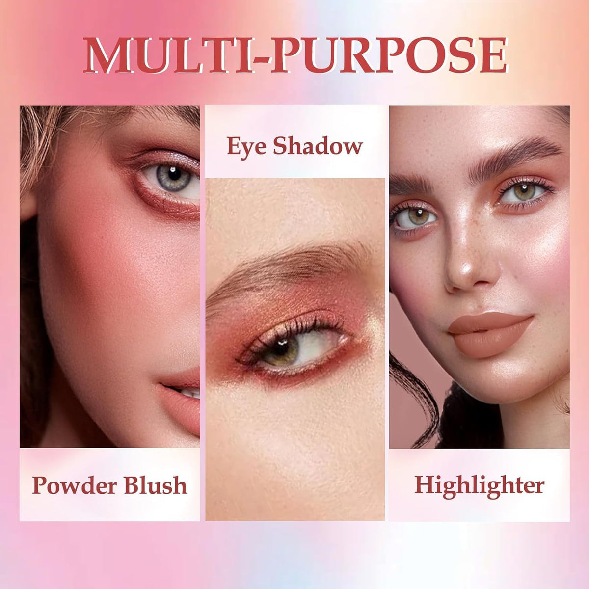 HUDAMOJI Blush Highlighter Palette | 6 Color Matte Shimmer Blusher Face Makeup | Bellini Blusher Palette | 36g - Image 9