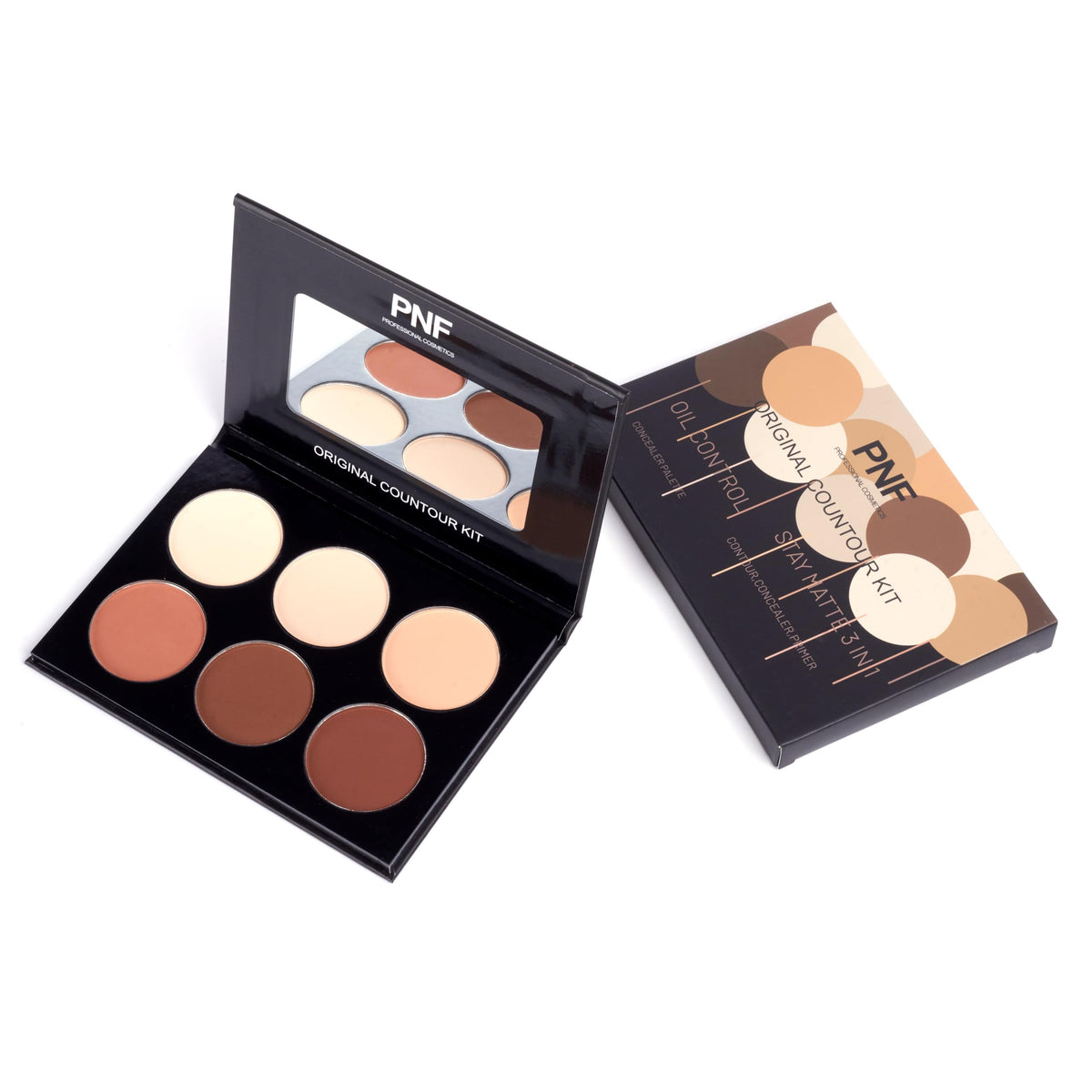 PNF PROFESSIONAL Contour Kit, Oil Control, Contouring and Highlighting Powder Palette 22.8g - Image 2