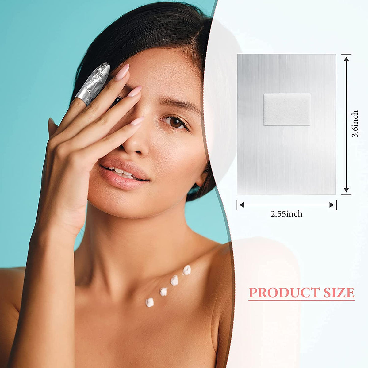 NAILWIND Nail Polish Remover Gel Sheets Acetone Free, Nail Foil Wraps Gel Polish Remover Foils Acrylic Tin Soak Off Pads with Pre-attached Lint-free for Women Girls Home and Salon Use, 200 Count - Image 3