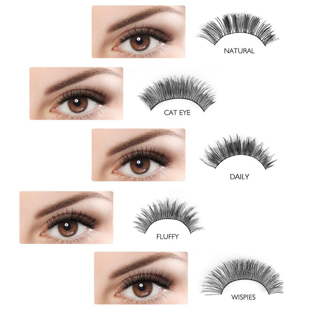 COSLUXE IMAGIC PROfessional Premium Collection False Eyelashes, Natural & soft 100% Handmade 3D Eyelashes Pack 10 Pairs Mix of 1 box- 07 - Image 7