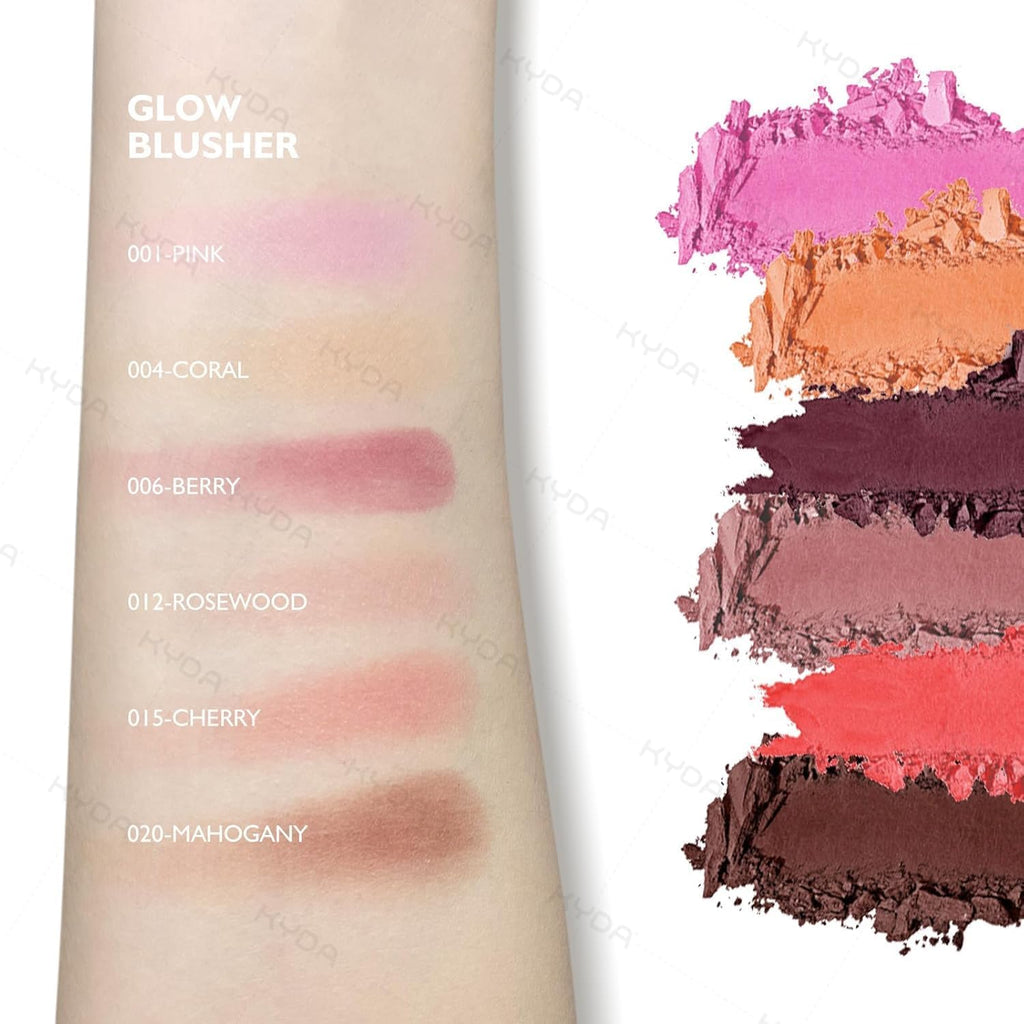 HUDAMOJI Blush Powder | Matte Blusher Face Makeup | Radiant Glow Face Blusher, Blendable Formula, Long Lasting Moisturizing, Ultra Fine Lightweight Texture | 5g (01) - Image 8