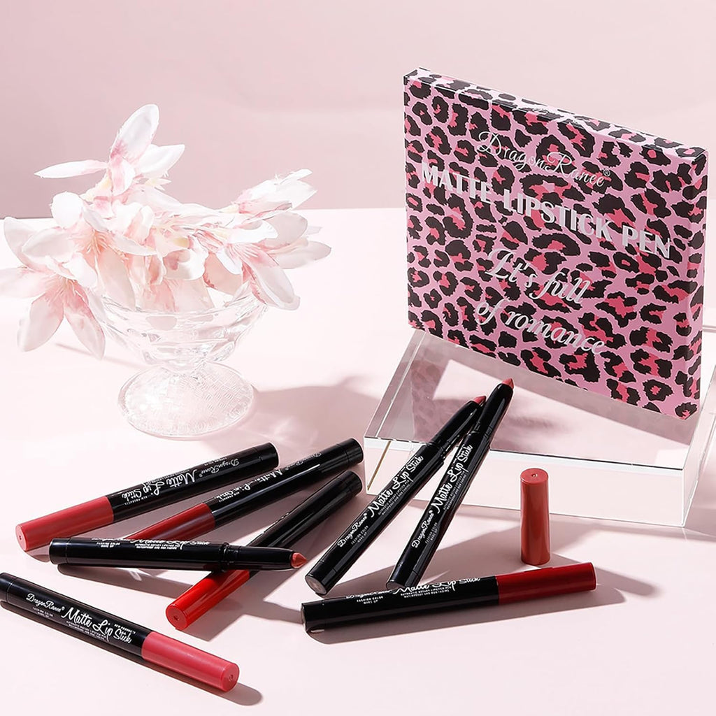My Colors 12 Colors Crayon Lipstick Set | Long Lasting Crayon Lipstick up to 12 Hours Stay | Matte Finish | Waterproof | Won't Smudge Won't Budge Lip Crayons Matte Lipstick's Gift Set for Women - Image 4
