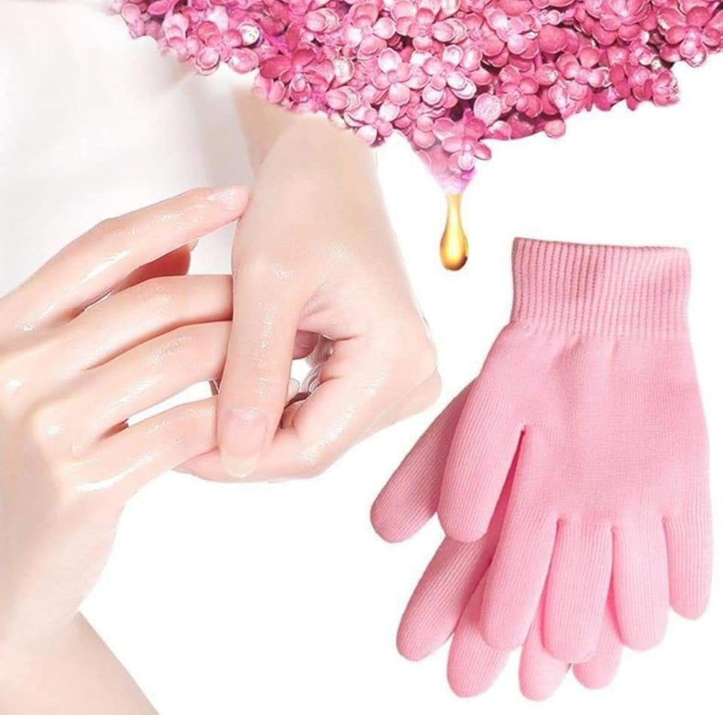 COSLUXE 1 Pair of Spa Gloves, Gel Gloves, Moisturising Hand Mask for Dry Hands, Hand Peel Mask, Spa Gloves, Moisturising Gloves for women girls