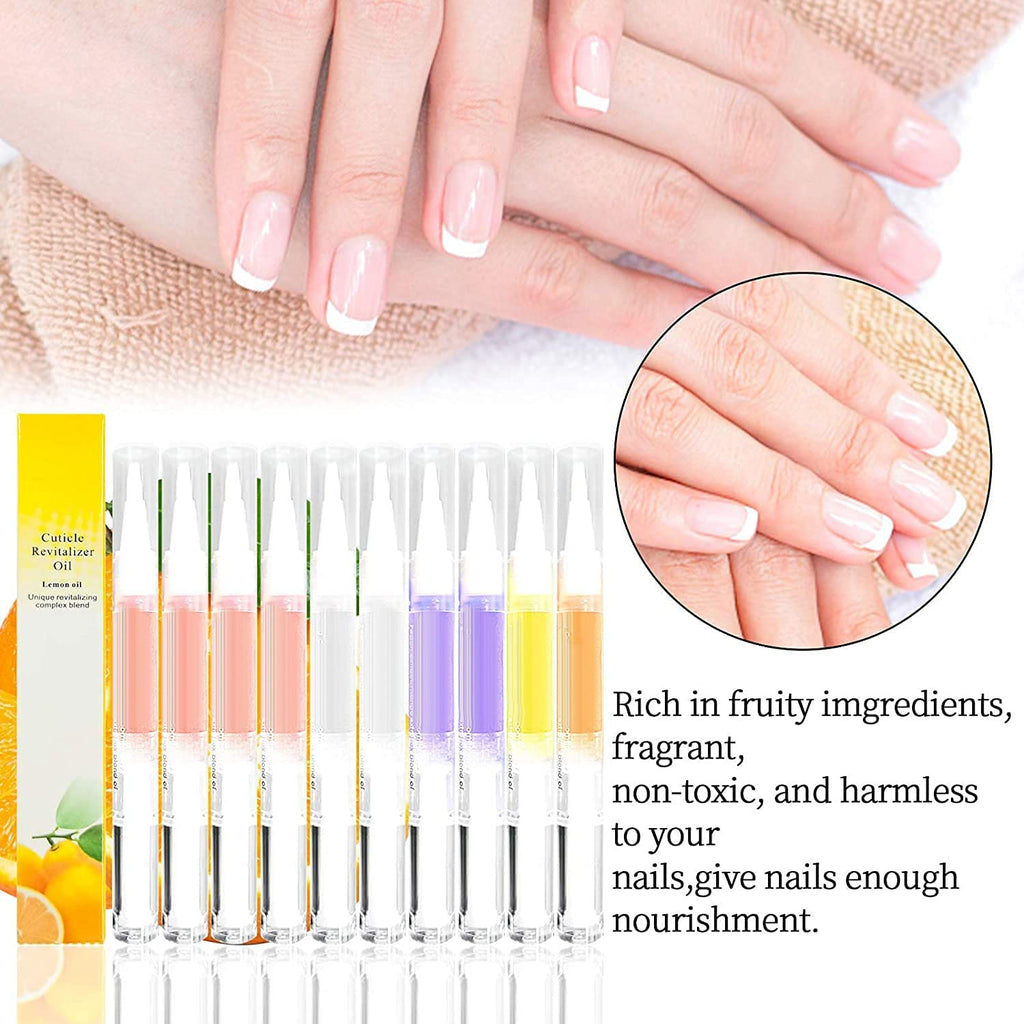 NAILWIND Nail Cuticle Oil Pen, Nail Cuticle Oils Nutrition Oil Pen Cuticle Revitalizer Oil Pen for Nails with Soft Brush Cuticle Oil Bulk Softener Moist Gel Nail Treatment Nourishment Fruity - Image 2