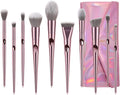 COSLUXE Makeup Brushes Set, 10 Pcs Makeup Brushes Premium Synthetic Eyeshadow Contour Highlight Foundation Professional Makeup Brush Set with Cosmetic Bag for Women Girls