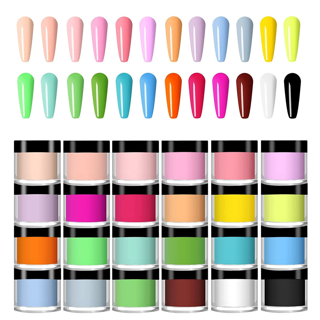 NAILWIND 24 Color Acrylic Nail Powder Set, Acrylic Powder Set, Nail DIY Art Design, Acrylic Nail Art 3D Nail Sculpture French Nail Extension, Gift for Women - Image 3