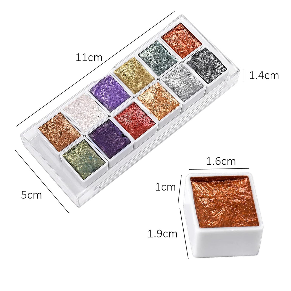 NAILWIND Nail Watercolor Paint, Shimmer Solid Watercolors Pearl Glitter Nail Art Painting Pigment, Manicure Arts Nail Paint for Women and Girls, Nails Gel Paint for DIY Nail Art Design - Image 9