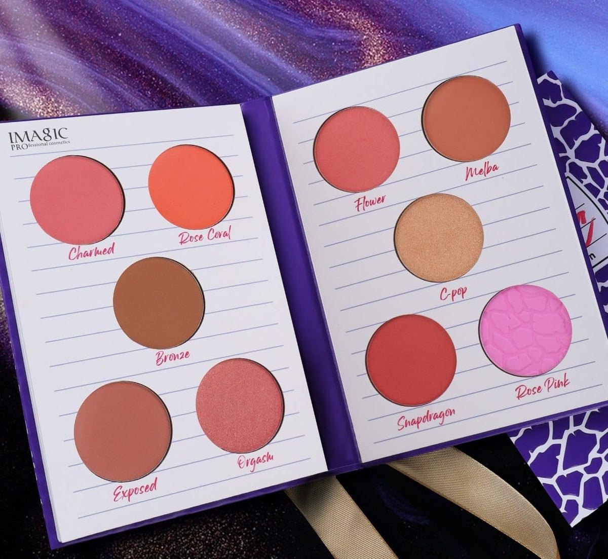 COSLUXE IMAGIC 10 Color Blusher Palette | The Blush Book Private Collection | Long Lasting High Pigment Matte Pressed Powder Blush 39.8g for Women and Girl - Image 3