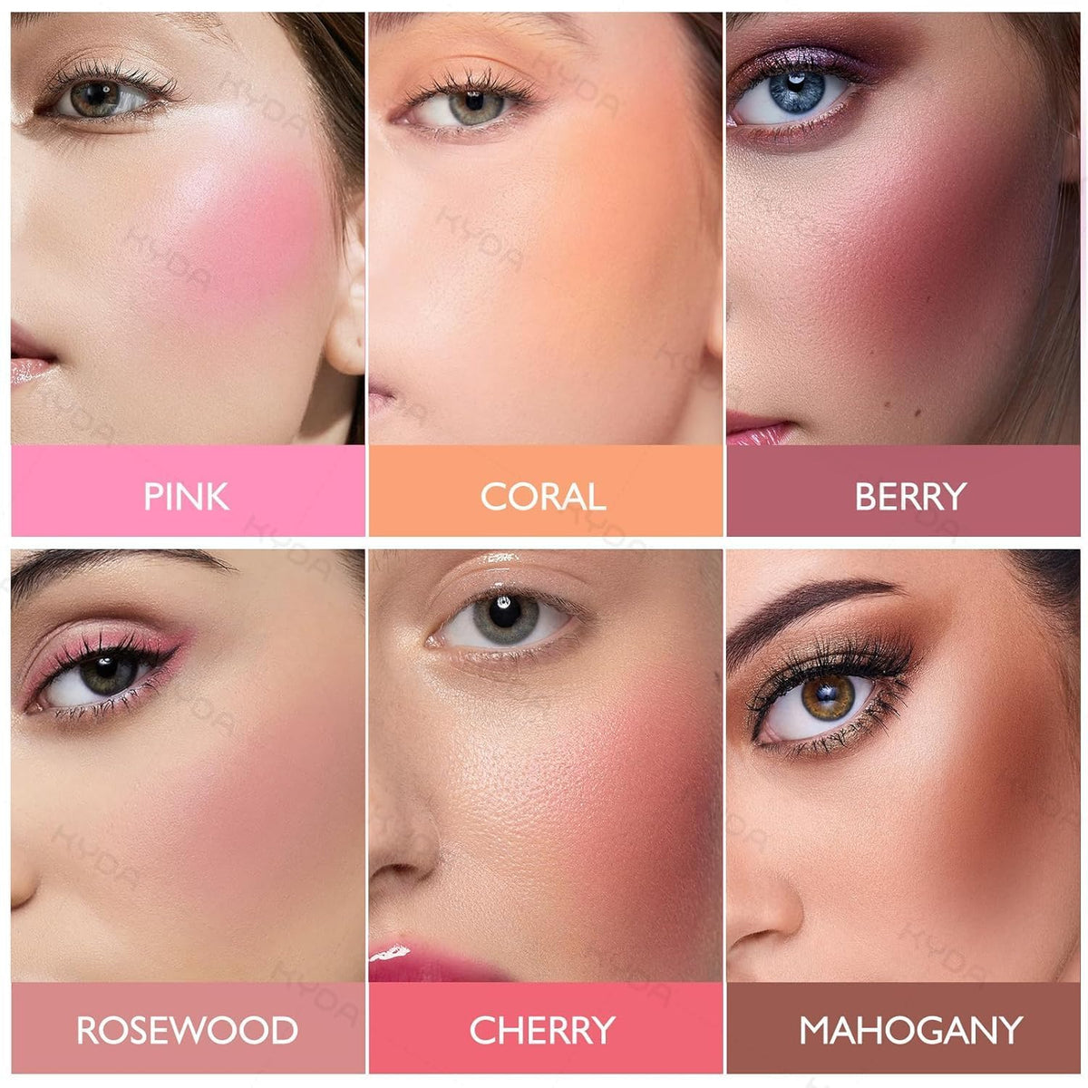 HUDAMOJI Blush Powder | Matte Blusher Face Makeup | Radiant Glow Face Blusher, Blendable Formula, Long Lasting Moisturizing, Ultra Fine Lightweight Texture | 5g (02) - Image 7