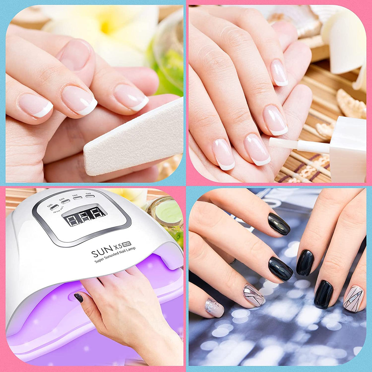 NAILWIND UV LED Gel Nail Lamp,Professional 48W UV Nail Light for Gel Polish Fast Curing with 24 Lamp Beads, Lightweight LED Gel UV Nail Dryer for Salon Home - Image 4