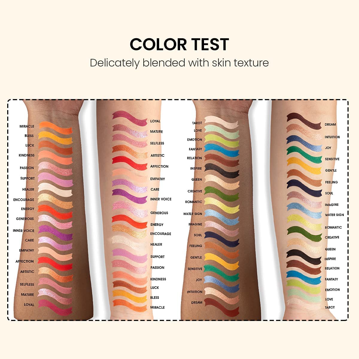 COSLUXE IMAGIC Pro Chalice 36 Color Eyeshadow Palette, 30.8g Eyeshadow Matte Shimmer Finish Make up Palette Highly Pigmented Colorful Powder - Multicolor - Image 8
