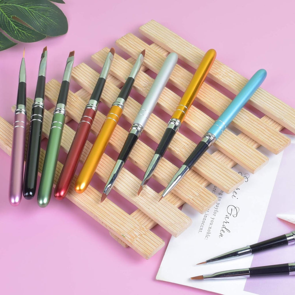 NAILWIND Nail Art Brushes 10 PCS Acrylic Nail Brushes UV Gel Painting Brush Pens Liner Brushs, for Home Nail Salon DIY Manicure Acrylic Nail Art Design - Image 6