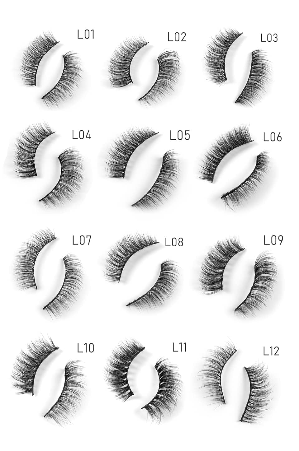 My Colors ART SECRET False Eyelashes,Natural & Soft 3D Eyelashes Pack 10 Pairs of 1 box (06) - Image 2
