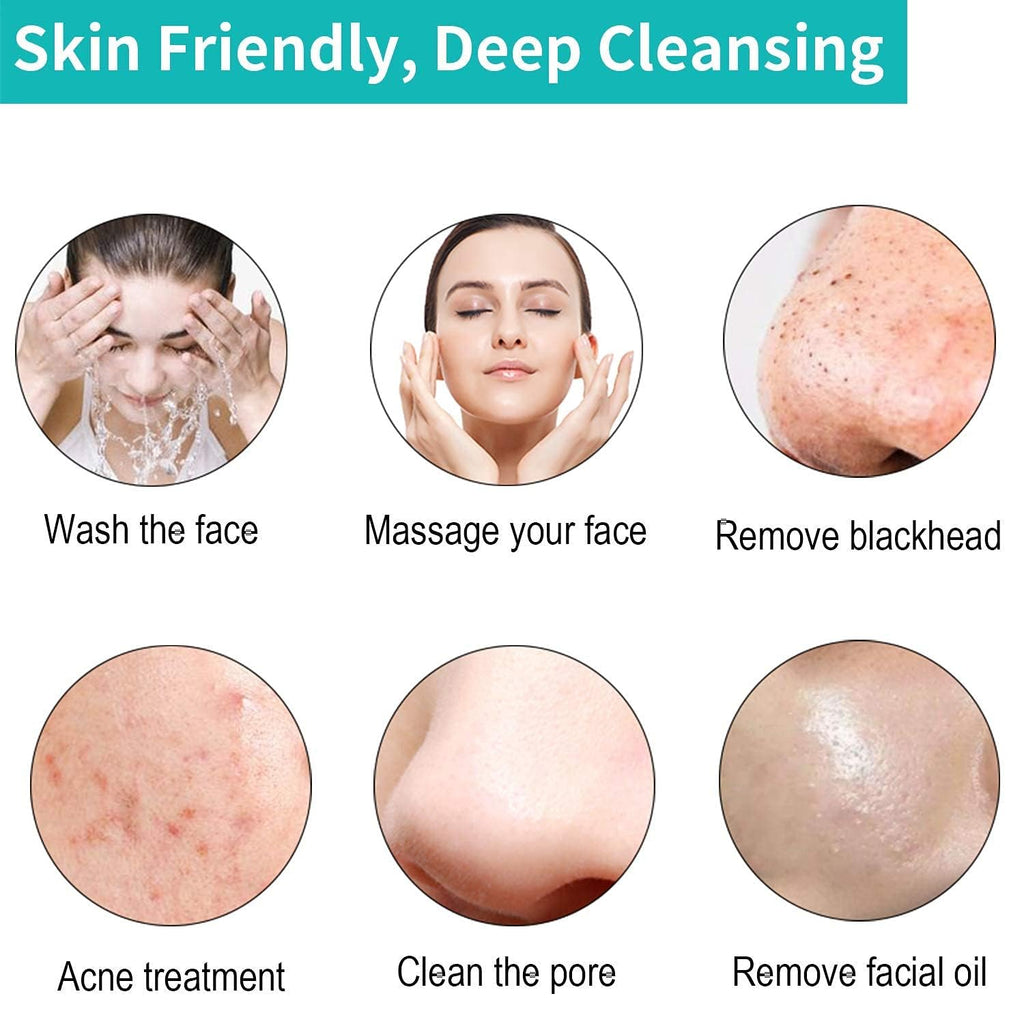 Cosluxe Soft Silicone Face Brush Massager, 1pcs Face Cleanser and Massager Scrubber Pad, Handheld Manual Facial Cleansing for face, Removing Blackhead, Massaging - Image 6