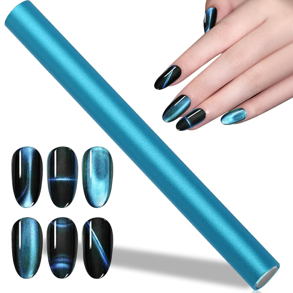 NAILWIND Cat Eye Magnet for Nails, 5.9inch Super Long Double-head Nail Polish Magnet Pens Magnet Stick 3D Magnetic Cat Eye Gel Polish Nail Art Tool, for Home DIY, Nail Art Magnet ,Nail Art Lovers, - Image 7