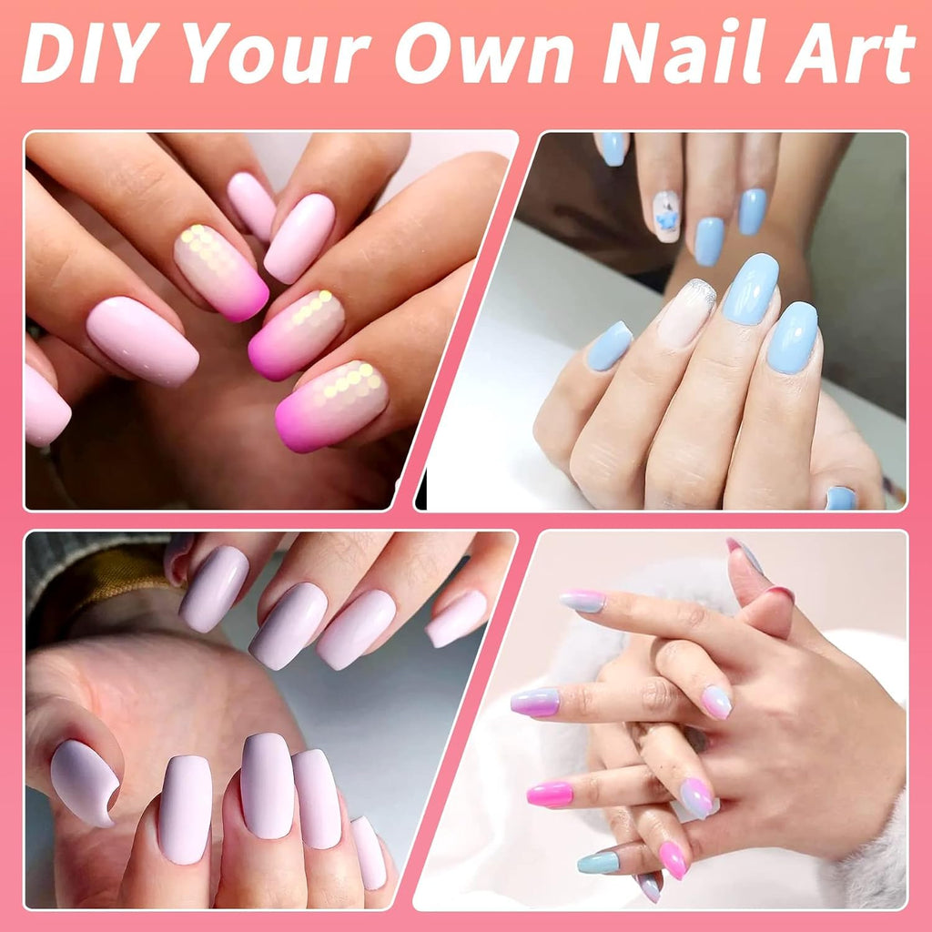 NAILWIND Clear Soft Gel Nail Tips-Short Ballerina Shape Style Smooth Traceless Pre-shaped Full Coverage Nails Tips, Clear Ultra-thin Design for Nail Extension,Home DIY Nail Salon Multi Sizes Gelly Tips 11 Short Coffin, 550 pcs - Image 6
