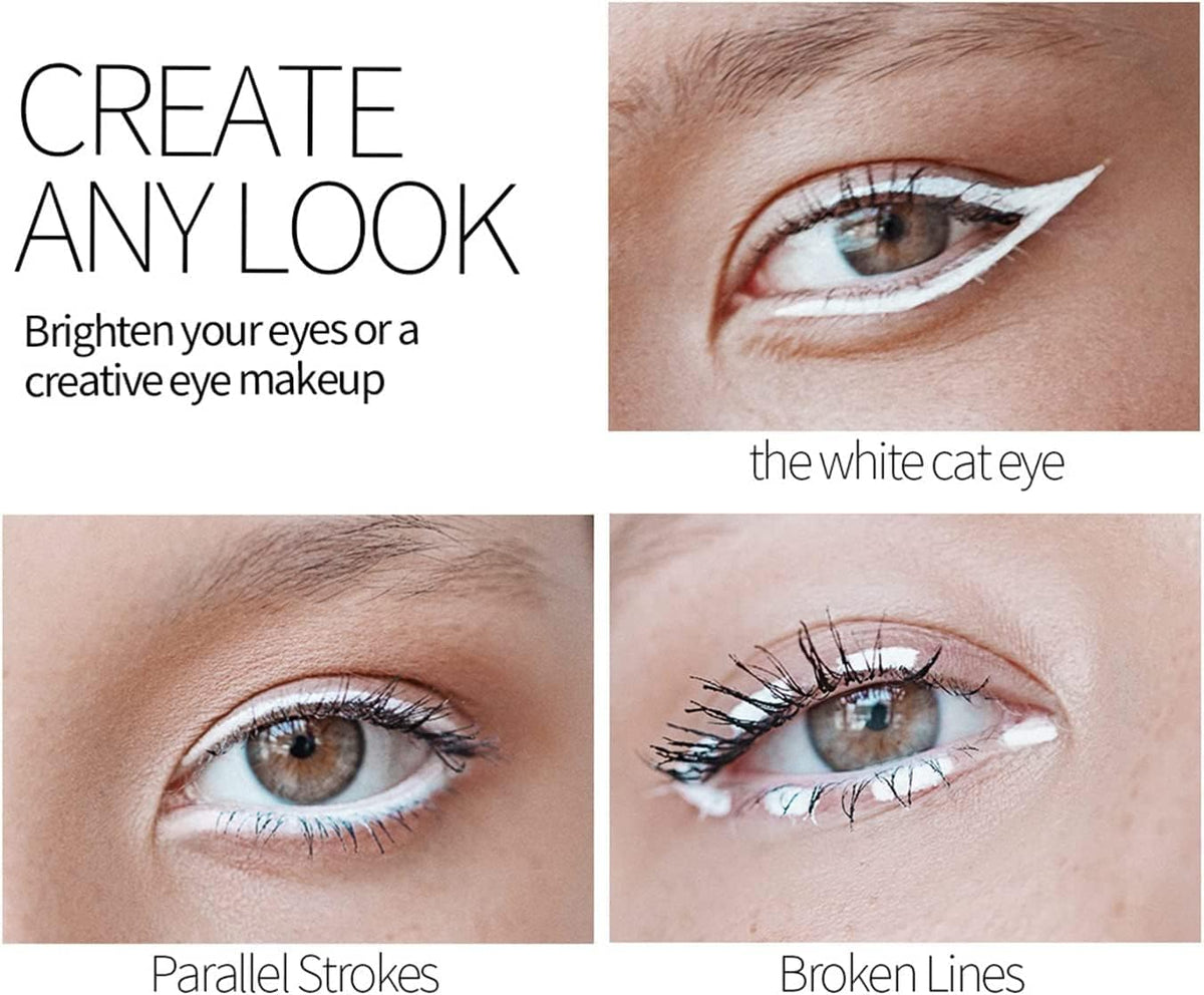 My Colors White Eyeliner Pencil Professional Highlighter Eye Liner Pen Waterproof Long Lasting Eyeliner1.8g white, 3 - pcs - Image 4