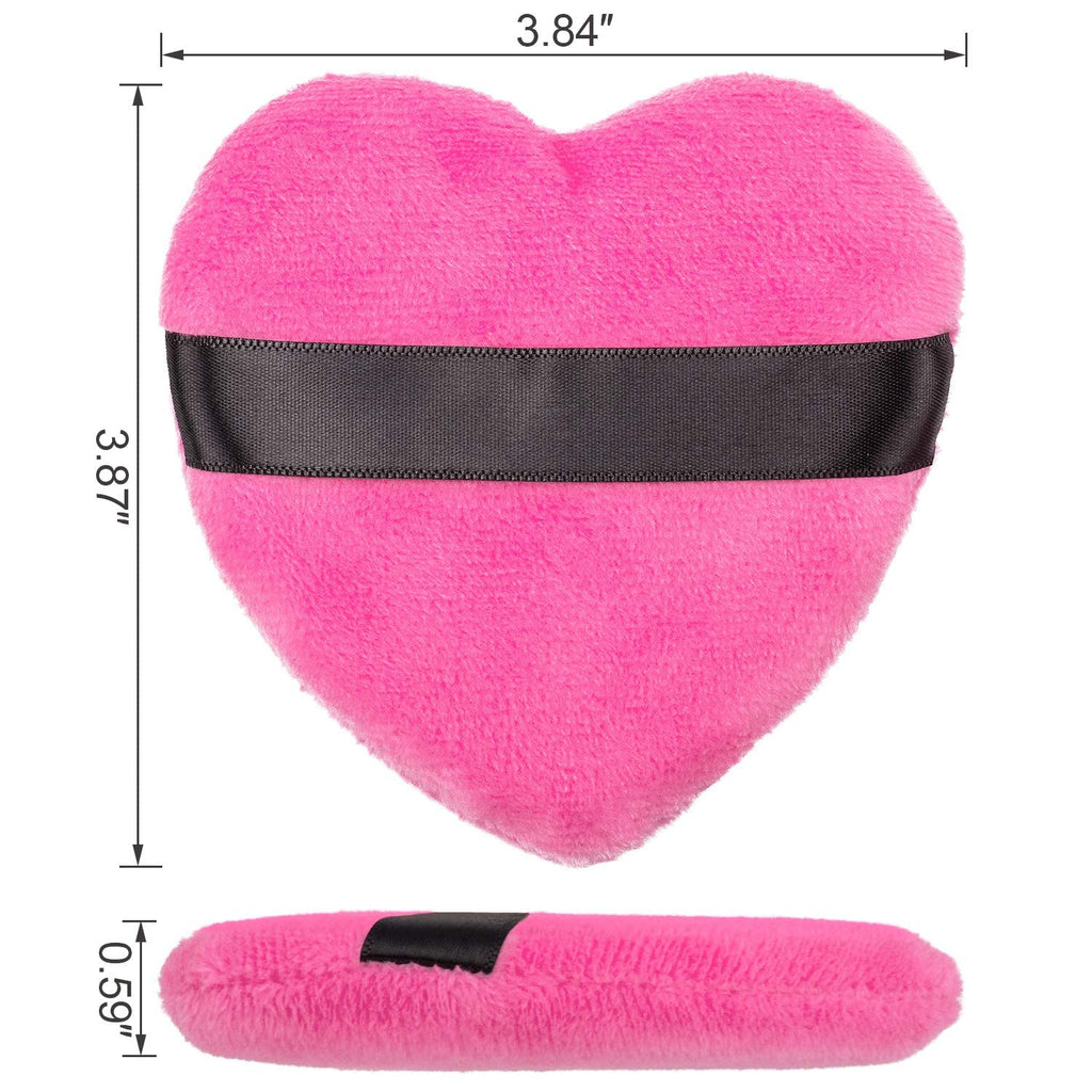 COSLUXE Makeup Blendiful Puffs,Large Face Powder Puffs Cotton Velour Tear Drop Shape and Love Shape Puff,Makeup Tool Beauty Sponges Blender (Love Heart - Mini, PACK OF 1 PCS) - Image 7