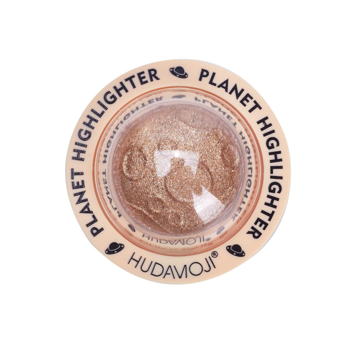 HUDAMOJI Planet Highlighter Collection, 4 Shimmering Shades, Cream Formula (gold, 5g) - Image 2