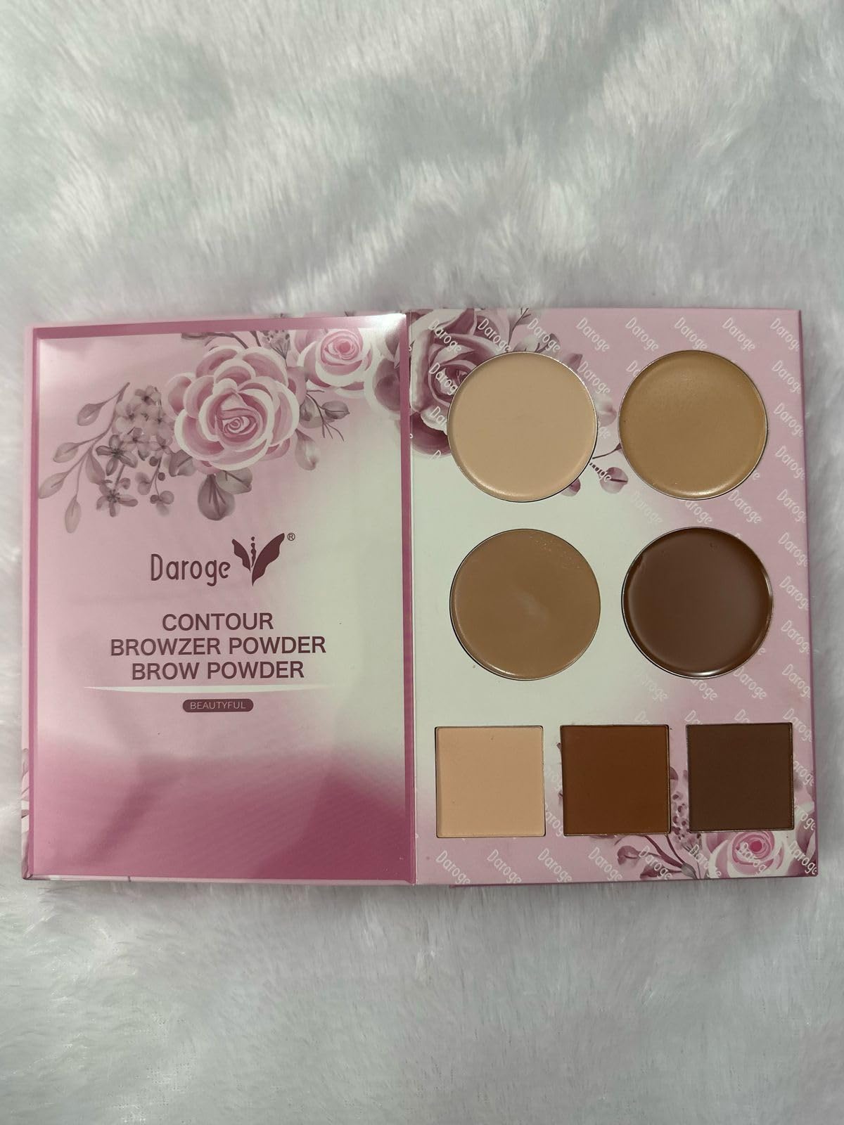 COSLUXE x Daroge All In 1 MakeUp Eyeshadow, Highlighters, Contour, Eyebrow, Blush Palette - Long Wearing Highly Pigmented Glitter Makeup Palette For Women Girls 120g - Image 8