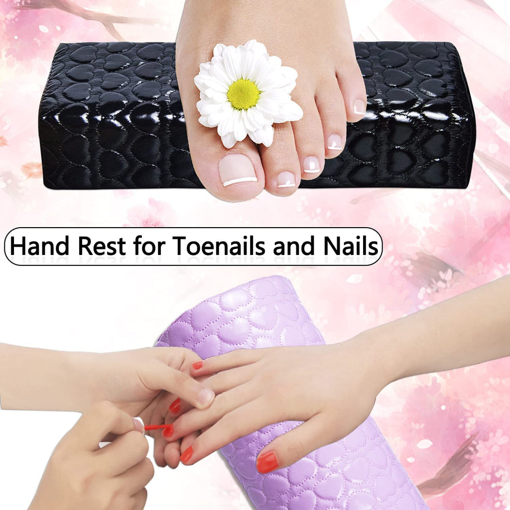 NAILWIND Nail Pillow Hand Rest for Nails, PU Leather Nail Hand Rest Cushion Salon Nail Arm Rest Pillows, Manicure Hand Pillow for Table Desk Nail Armrest for Nails Art Salon Home Use -1 Pcs - Image 5