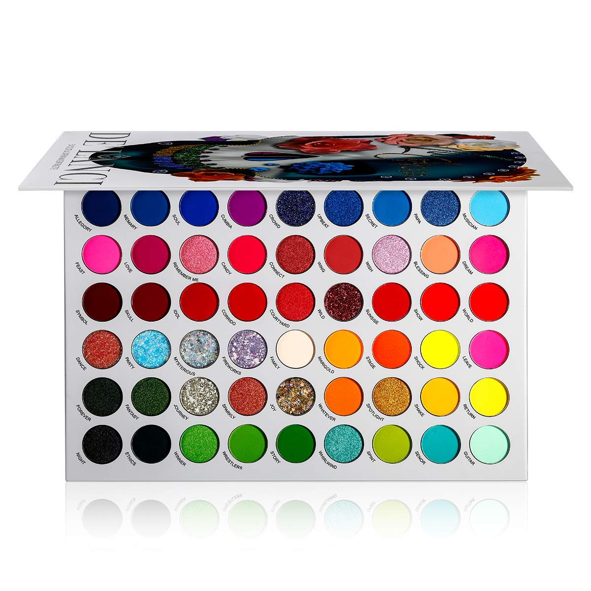 DELANCI Original Big Colorful Eyeshadow Palette Professional 54 Color Board Eye Shadow Bright Neon Glitter Matte Shimmer Makeup Pallet Highly Pigmented Powder Eye Shadow - Image 2