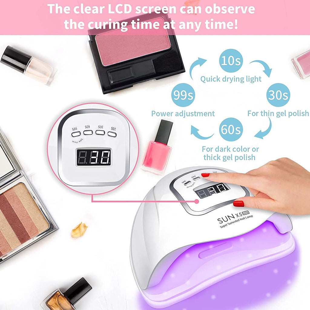 NAILWIND UV LED Gel Nail Lamp,Professional 48W UV Nail Light for Gel Polish Fast Curing with 24 Lamp Beads, Lightweight LED Gel UV Nail Dryer for Salon Home - Image 2