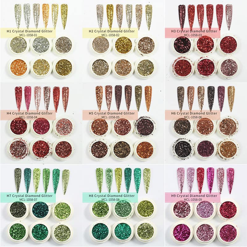 NAILWIND Nail Glitter Powder, Chrome Nail Powder, Metallic Mirror Powder, for Woman Girls,Nails Decoration,Nail Art Manicure,Nail Designs (6 Pcs Set, Gold) - Image 3
