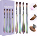 NAILWIND 4 Pcs Acrylic Nail Brush Set - Professional Size 6/8/10/12 Acrylic Brush Strong Durable Acrylics Nail Art Brushes - Brushes for Nails for Home DIY Salon