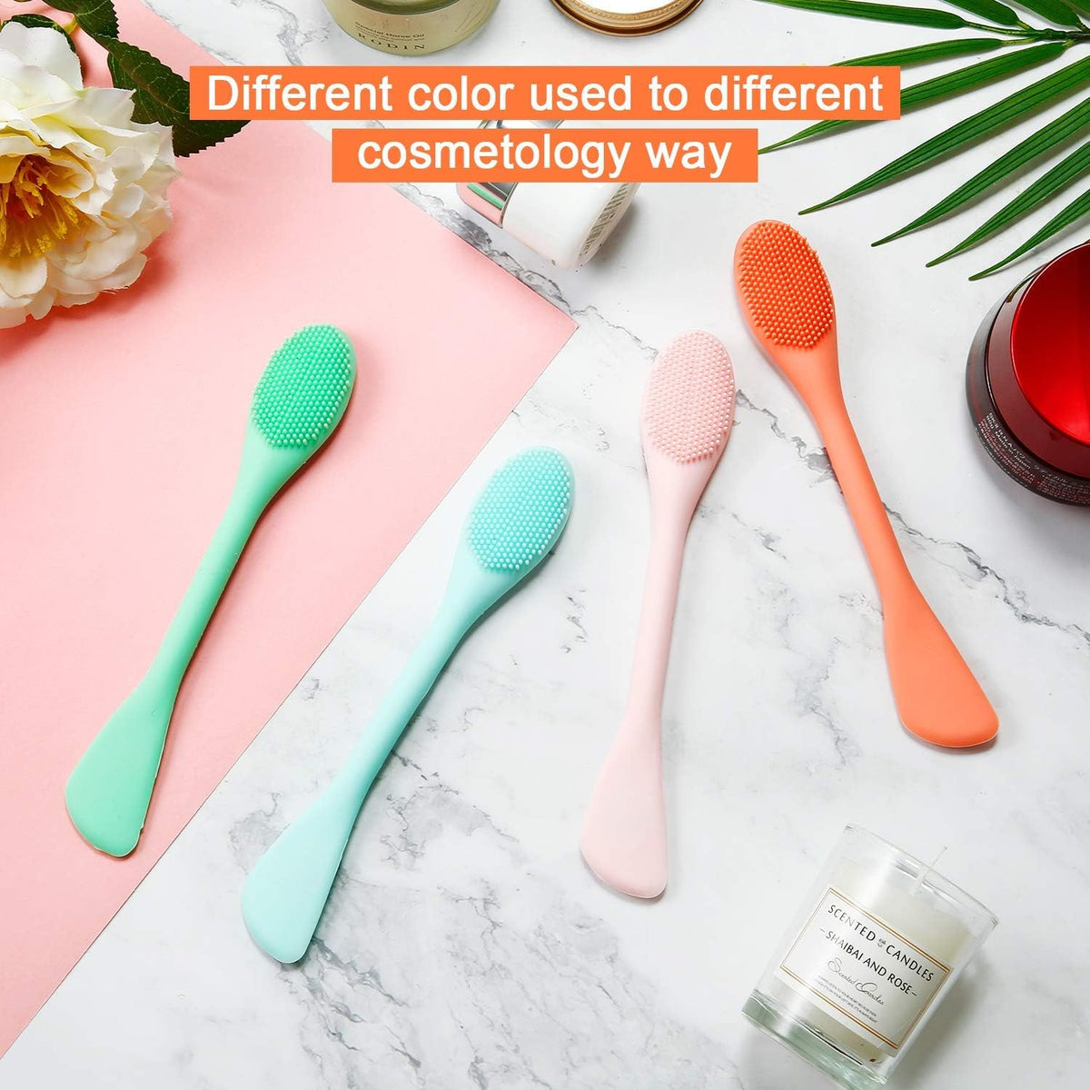 Cosluxe Silicone Face Mask Brush Double-head - Image 8