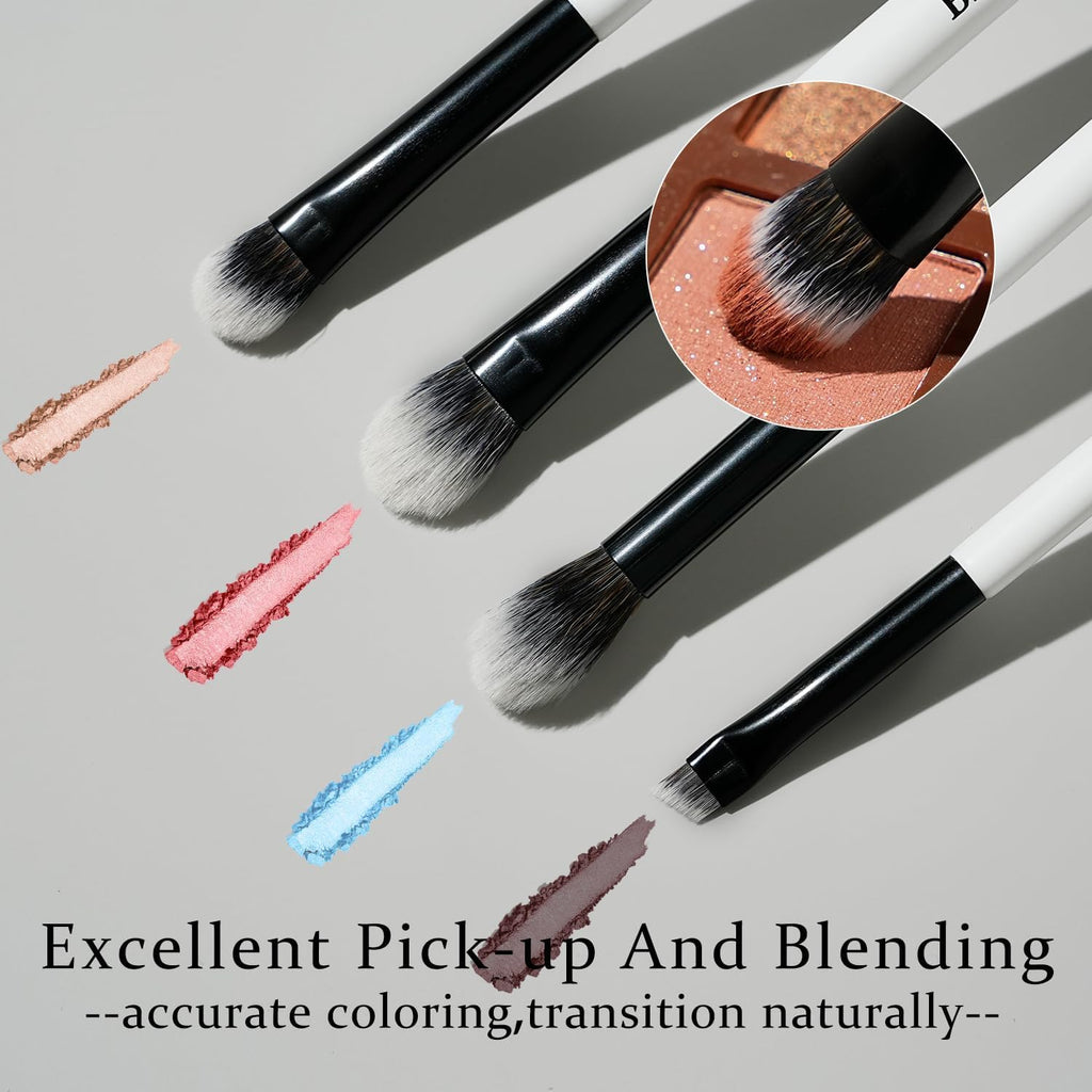 BEILI Make Up Set, 12-Piece Professional Makeup Brush Set, 18-in-12 Brush with Two Ends for Powder, Foundation, Concealer, Eyebrows, Eyeshadow, Contour, Eyeliner, Blender Brush - Image 5