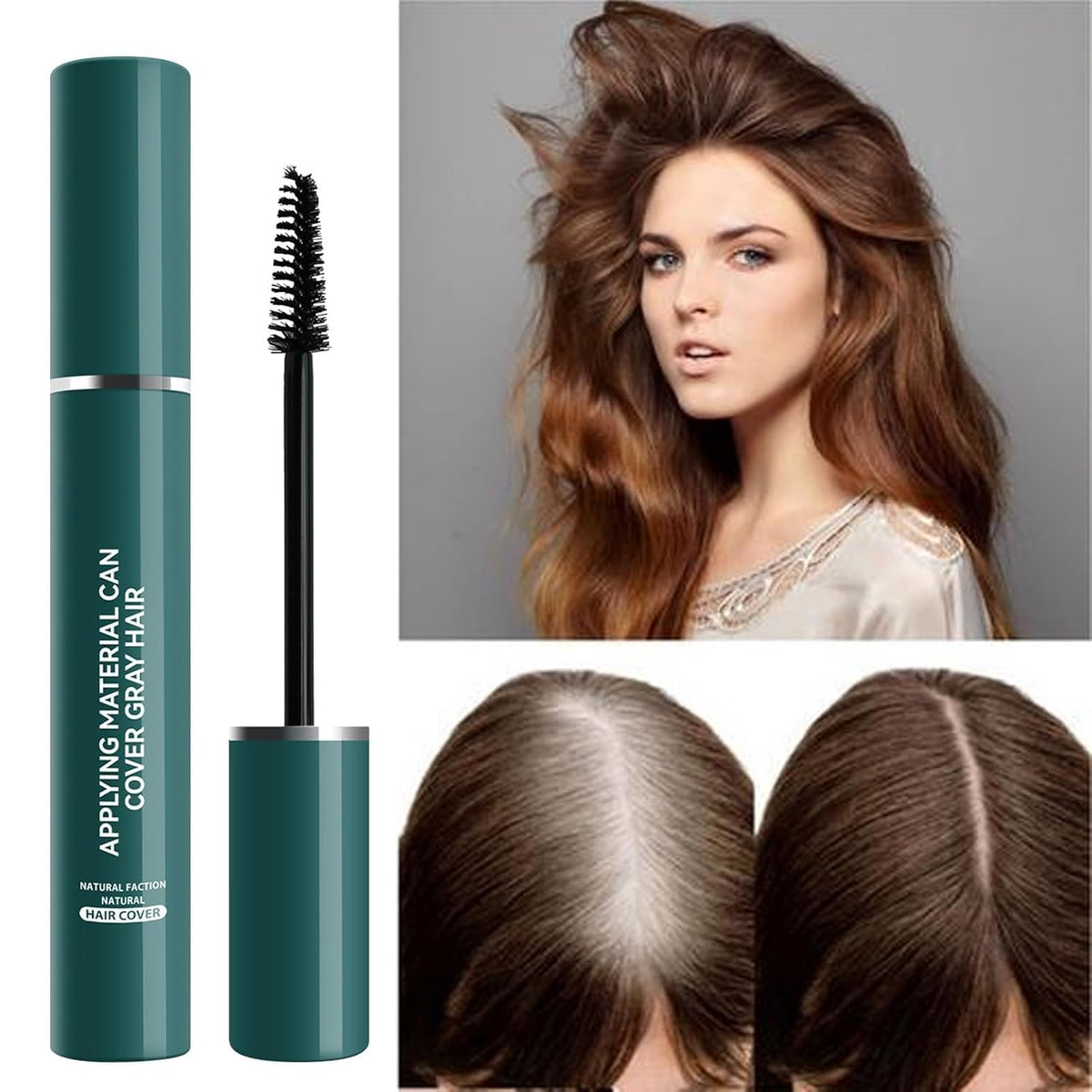 My Colors x Gray Hair Touch Up Stick for grey hair 14ml | Instant Gray Coverage | Semi Permanent | Black Color | Brown colors | Smudge-Proof & Long-Lasting | Ideal for All Hair Types -01 - BLACK - Image 3