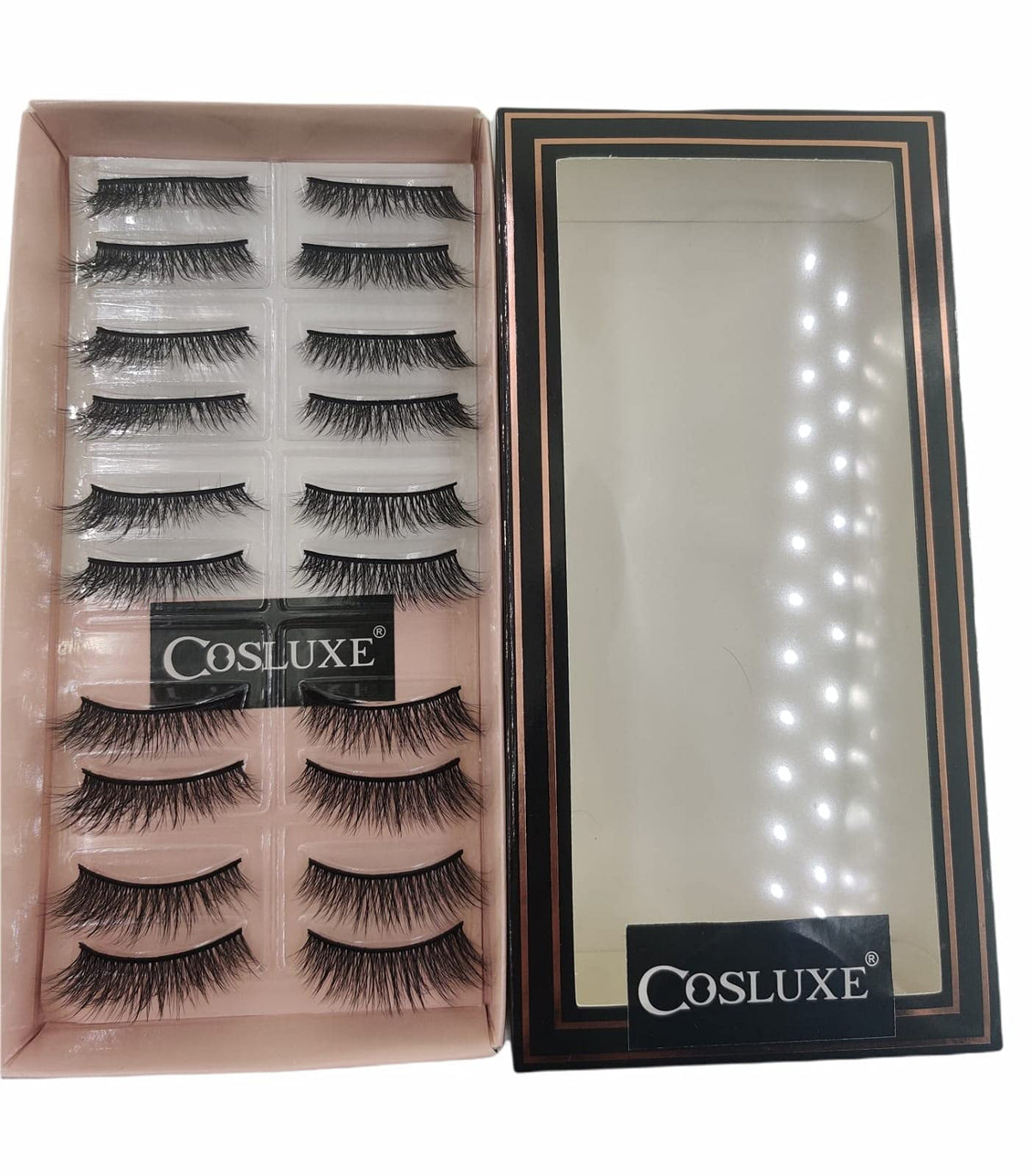 Imagic PROfessional Synthetic Fibers False Eyelashes, Natural & soft 100% Handmade 3D Eyelashes Pack 10 Pairs of 1 box - Image 5