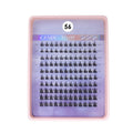 COSLUXE Lash Clusters, Eyelash Extensions, 200 PCS C Curl Lash Clusters 10-14mm, Mixed Curl Individual Eyelashes Cluster, Wispy Eyelash Extension, Thin Band & Soft, Natural Looking Cluster Lashes No-56,