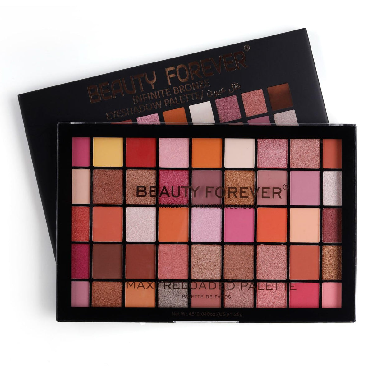 My Colors Professional Maxi Relosded Eyeshadow Palette | Highly Pigmented | 45 Selected Shades | Matte & Shimmer Shades - 45Gm | for Face Makeup - Image 3
