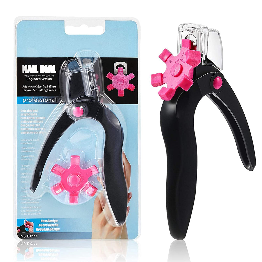 COSLUXE Nail Art Nail Edge Clipper Cutter Manicure Tool For Acrylic Gel False Tips Fake Nail Clippers Cutte, Adjustable Triple cut Nail Tip Clippers,