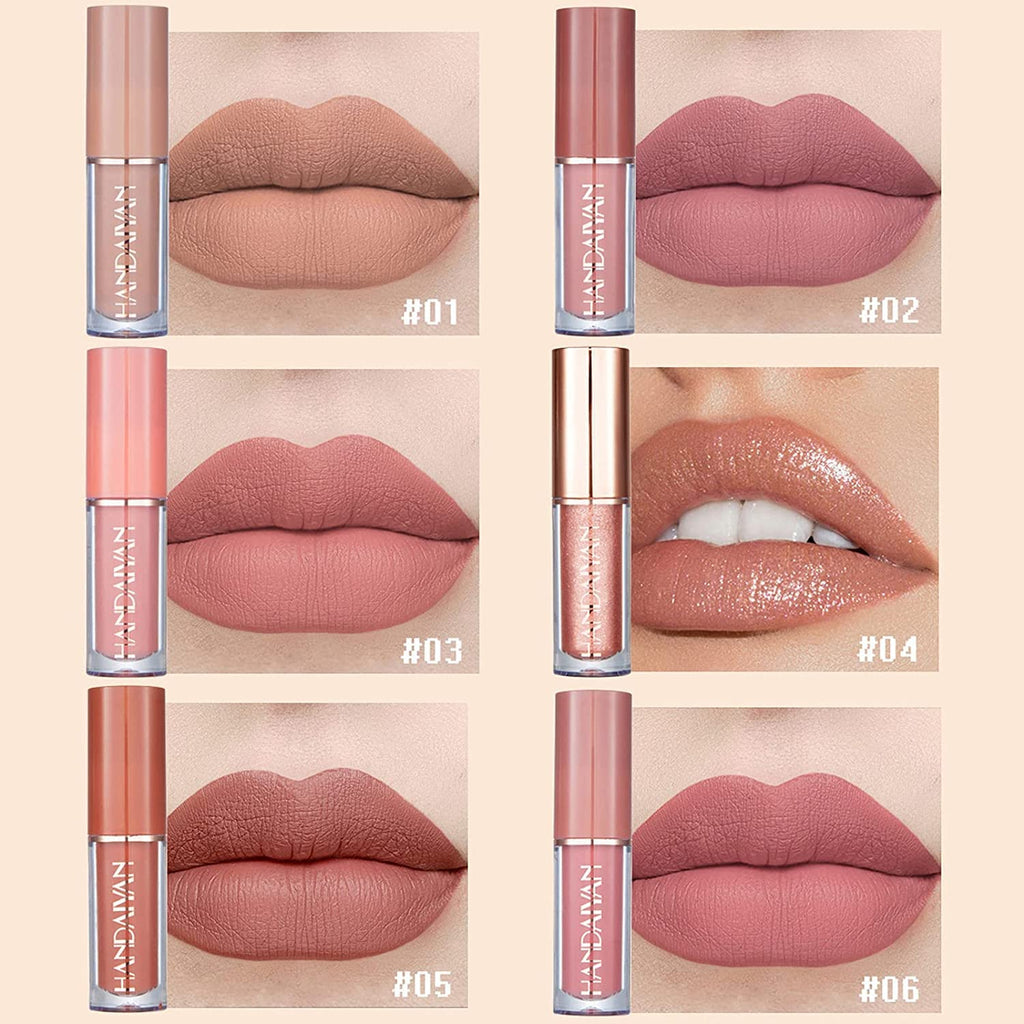 COSLUXE 12Pcs Velvet Matte Liquid Lipstick Set, Waterproof Long Lasting Non-Stick Cup Not Fade Nude Lip Gloss Set, UP TO 24 HOURS, Professional Lip Makeup Gift Kit for Women Girl 2.5x12 - Image 3