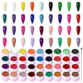 NAILWIND Gel Nail Polish, 36 Colors 8ML Nail Art Pigment Set Gel Polish Solid Glue Extension Gel With One Nail Brush One Nail File for Nail Art DIY Design